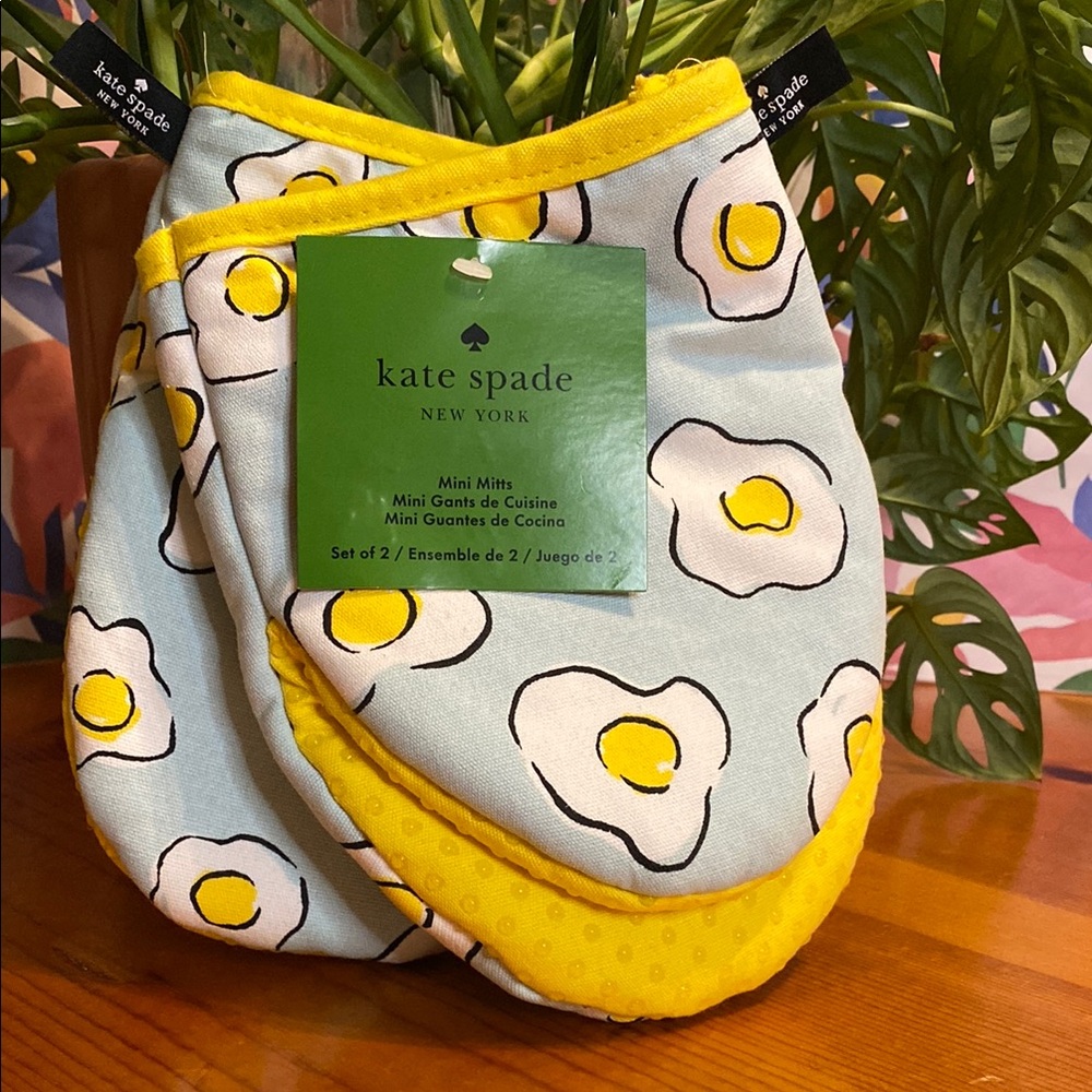 Kate Spade Fried Egg Print Mini Mitts